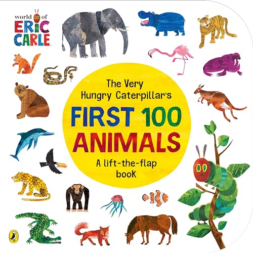 Puffin The Very Hungry Caterpillars First 100 Animals. (Board Book)