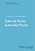 Kant on Poetry - Kant Uber Poesie by Fernando M F Silva