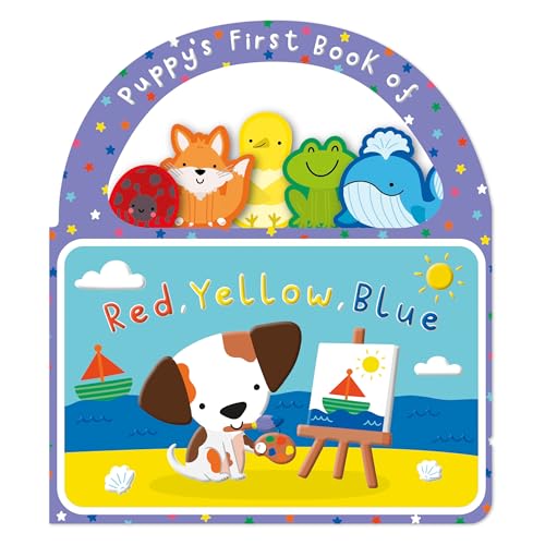 CARRY ALONG PUPPY'S FIRST RED YELLOW BLUE BOOK (Board Book)