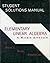 Elementary Linear Algebra: Matrix Approach Student Solutions Manual