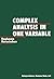 Complex Analysis in one Variable
