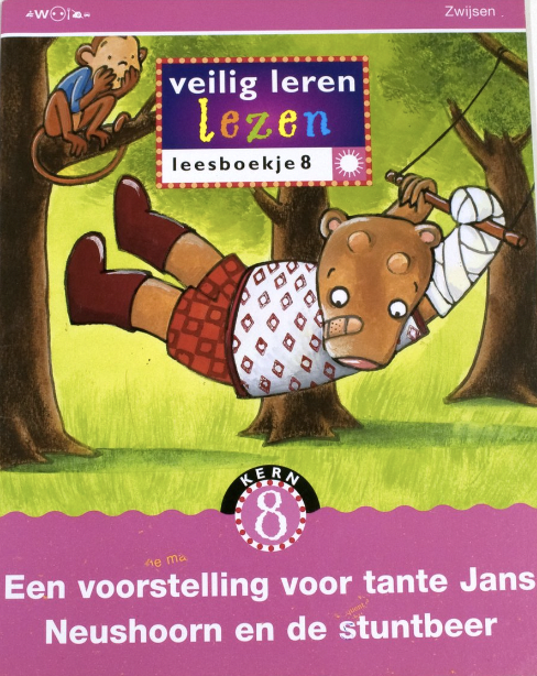 Veilig leren lezen zon 8 - Een voorstelling voor tante Jans Neushoorn en de stuntbeer
