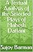 A Textual Analysis of the Selected Plays of Mahesh Dattani by Sujoy Barman