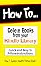 How to Delete Books from yo...