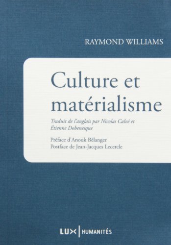 Culture et matérialisme (Paperback)