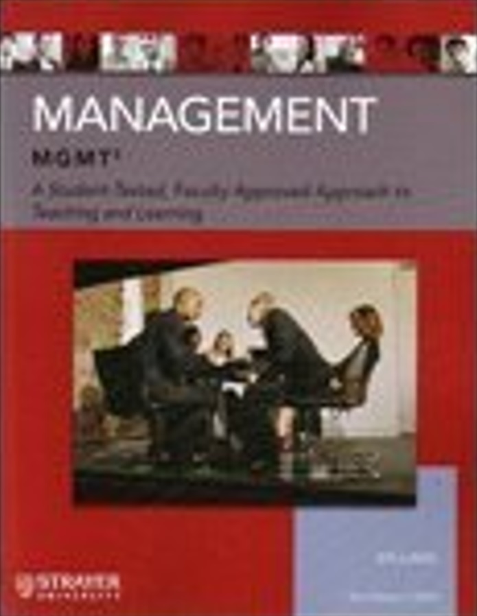 Management, Custom for Strayer University (Paperback)