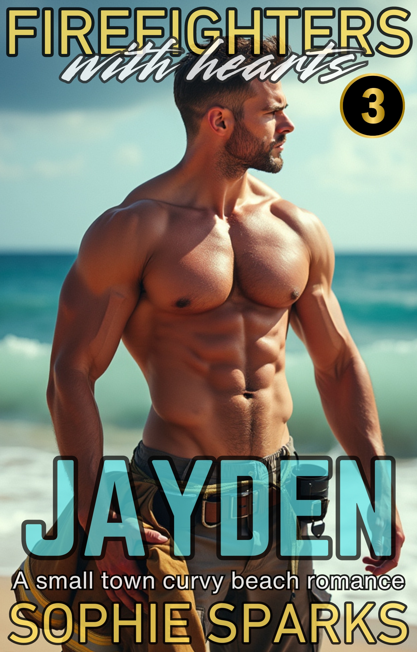 Jayden: A Small Town Curvy Beach Romance (Firefighters With Hearts Book 3)