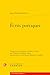 Ecrits Poetiques