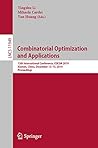 Combinatorial Optimization and Applications: 13th International Conference, COCOA 2019, Xiamen, China, December 13–15, 2019, Proceedings (Lecture Notes in Computer Science Book 11949)