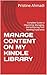 MANAGE CONTENT ON MY KINDLE LIBRARY by Pristine Ahmadi