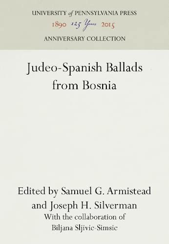Judeo-Spanish Ballads from Bosnia (ebook)