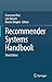 Recommender Systems Handbook by Francesco Ricci