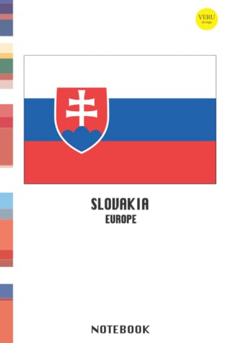 Amazing Flag Notebook: Slovakia Europe Notebook for kids, student, workers and teachers 6" x 9" (15.24 x 22.86 cm)