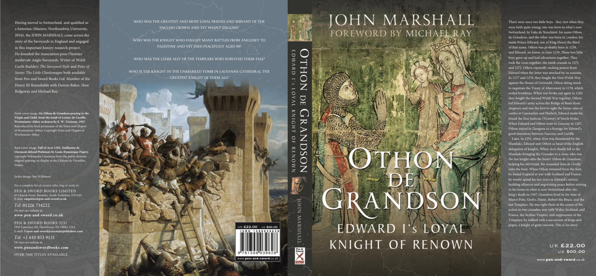 Othon de Grandson: Edward I's Loyal Knight of Renown (Hardcover)