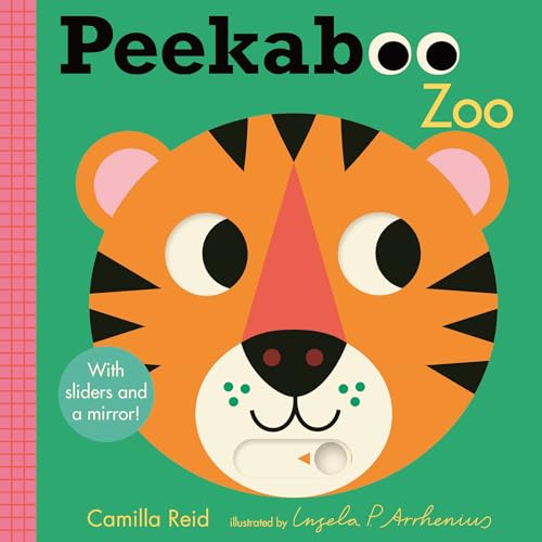 Peekaboo: Zoo: (An Interactive Board Book for Babies & Toddlers with Mirror & Sliders to Push, Pull, or Turn. Cute Zoo Animal Artwork Includes a Rhino, Hippo, Camel, & More.)
