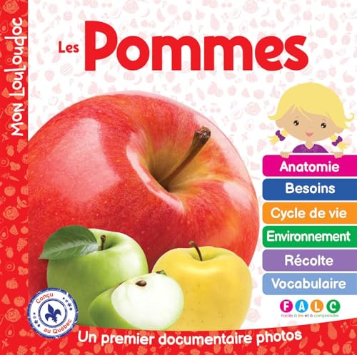 Les pommes: Un premier documentaire photos - Méthode FALC (Mon Louloudoc) (French Edition)