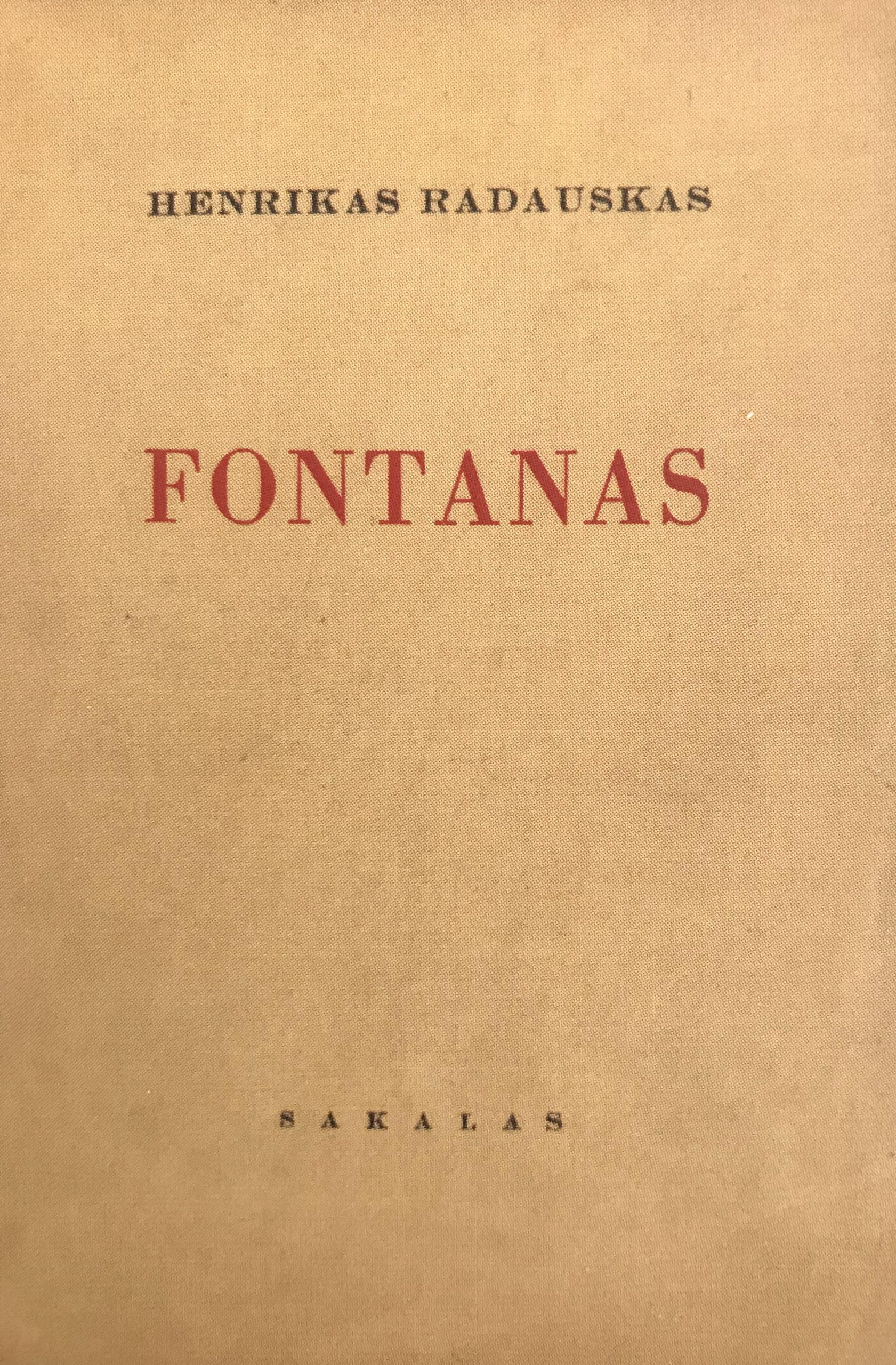 Fontanas (Hardcover)