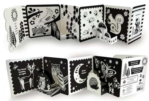 Look, Look, Baby! Forest: Black and White High Contrast Tummy Time Book for Newborns (Board Book)