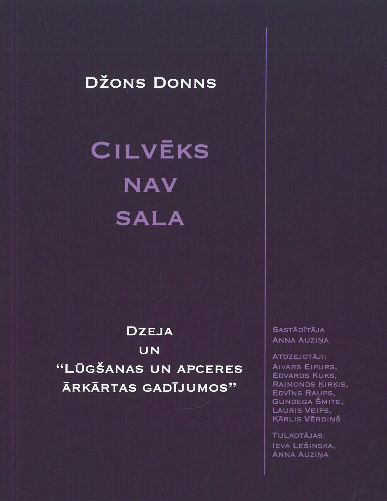 Cilvēks nav sala. Dzeja un 