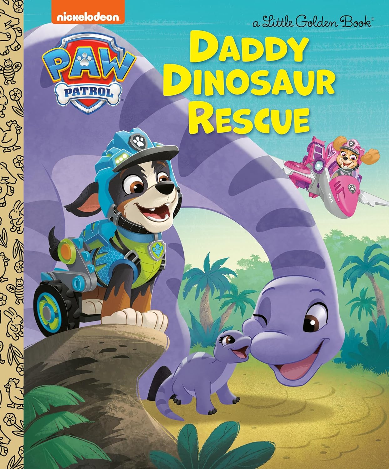 Daddy Dinosaur Rescue (PAW Patrol) (Little Golden Book)
