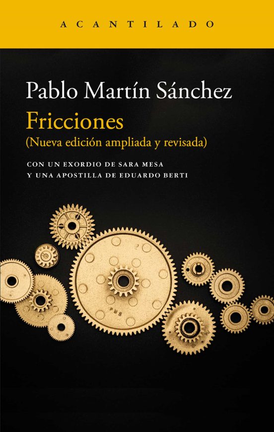 Portada de Fricciones, de Pablo Martín Sánchez
