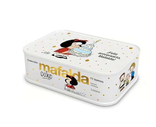 Lata Mafalda: 11 tomos en una lata (Edición Feliz Aniversario, Mafalda) / Mafalda Collection: 11 Volumes in a Tin Box (Happy Anniversary Edition, Mafalda) (Spanish Edition)