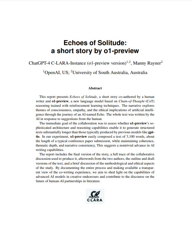 Echoes of Solitude: a short story by o1-preview