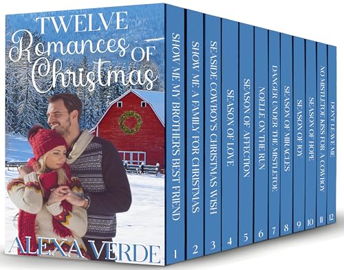 Twelve Romances of Christmas : Heartwarming small-town holiday romances (Kindle Edition)