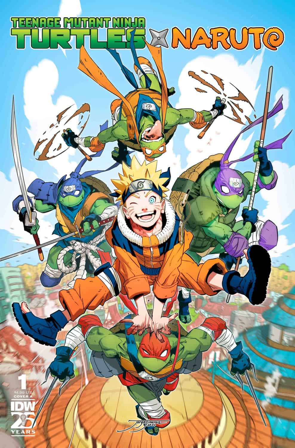 Teenage Mutant Ninja Turtles/Naruto #1