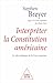 Interpréter la Constitution...