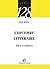 L'histoire littéraire: Obje...