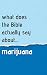 What Does The Bible Actually Say About Marijuana? by Julia Visser What Does The Bible Actually Say About Marijuana? by Julia Visser