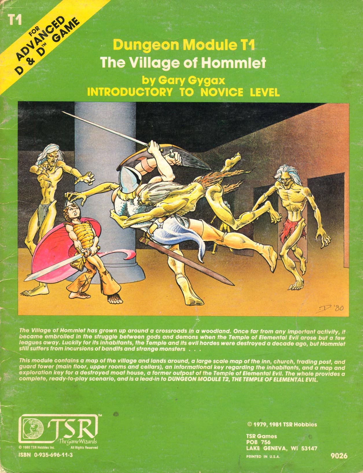 The Village of Hommlet (Advanced Dungeons and Dragons module T1)