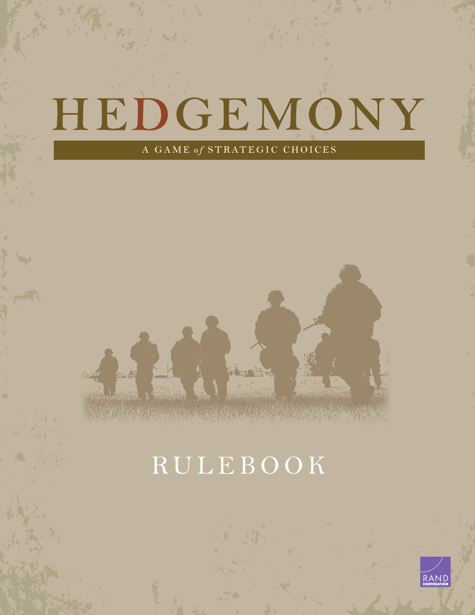 Hedgemony: A Game of Strategic Choices (ebook)