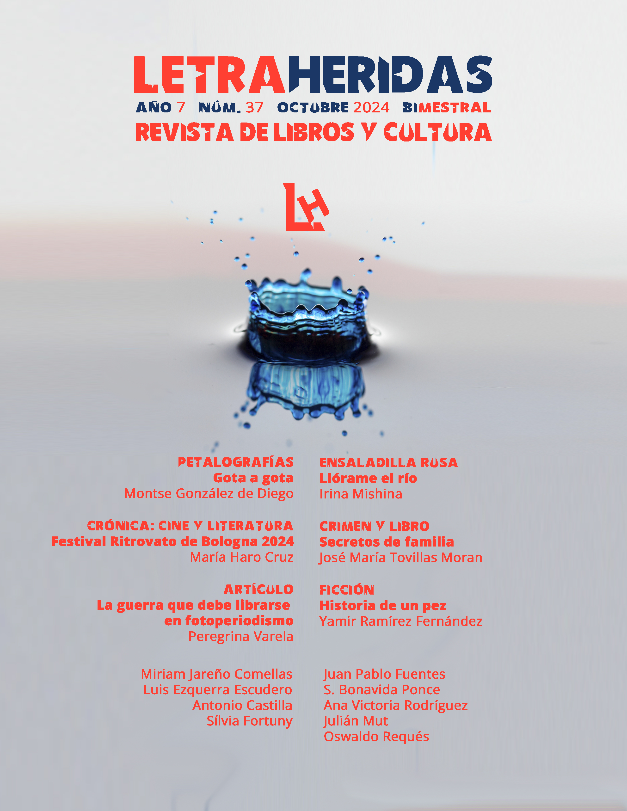 Revista Letraheridas. Año 7. Núm. 37. Octubre 2024. Bimestral: revista de libros y cultura