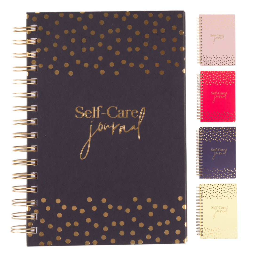 The Daily Self Care Journal for Women - A5, Wellness Journal with Prompts - Goal Journal for Happiness, Mindfulness, Productivity & Personal Development - Reduce Stress & Improve Mental Health - Navy Blue