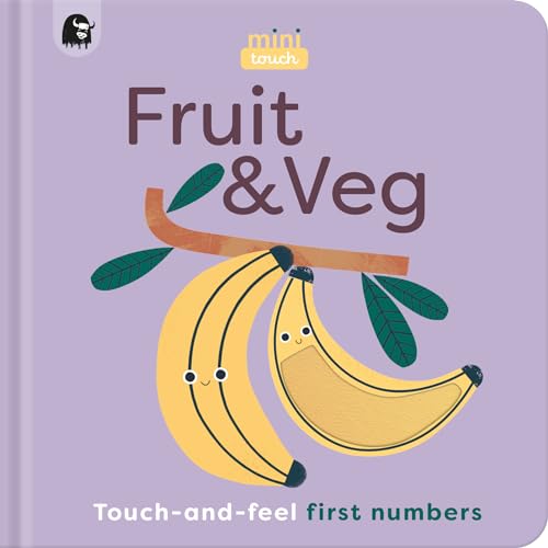 Happy Yak MiniTouch Fruit Veg Touch-and-feel first numbers. (Board Book)