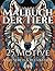 Malbuch der Tiere – 25 beliebte Motive von Wild-und Haustieren by Greenleaf Editors Books and...