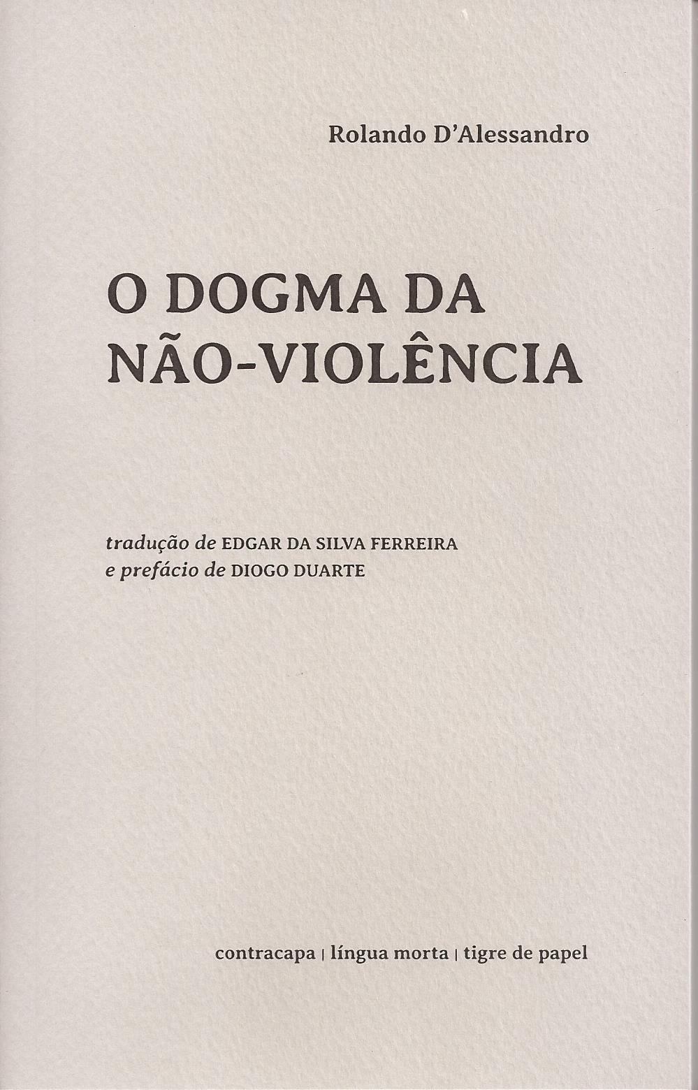 O Dogma da Não-Violência