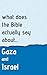 What Does The Bible Actually Say About Gaza And Israel? by Adam Klein