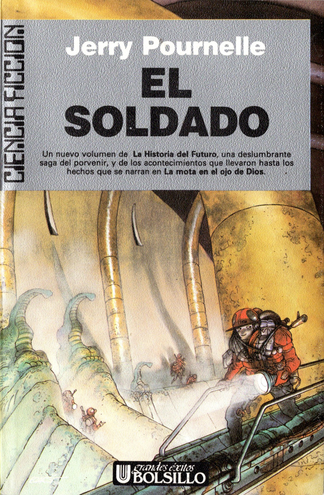 Portada de El soldado, de Jerry Pournelle