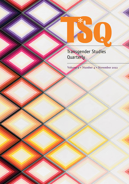 TSQ: Transgender Studies Quarterly (9:4)