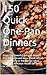 150 Quick One-Pan Dinners: Enjoy 150 flavorful one-pan dinners that are quick and easy. These recipes save you time in the kitchen while delivering delicious results for family or solo meals