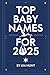 Top Baby Names of 2025