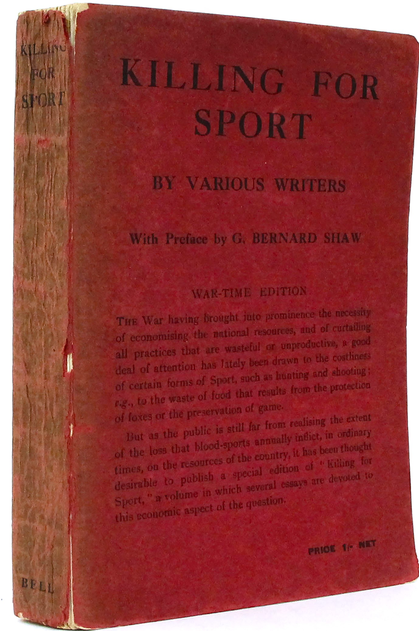 Killing for Sport: Essays by Various Writers