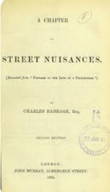 A Chapter on Street Nuisances (Paperback)