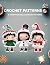 Crochet Patterns 3 Christmas Dolls Crochet Patterns by JOE CASTOR