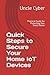 Quick Steps to Secure Your Home IoT Devices by UNCLE CYBER