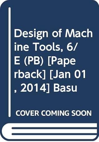 Design of Machine Tools