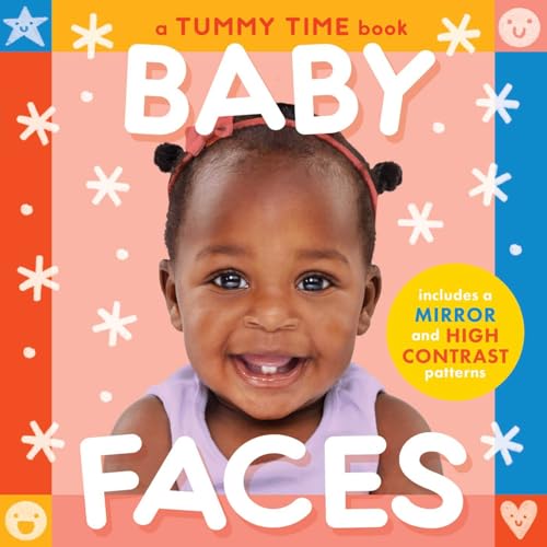 Baby Faces (A Tummy Time, High Contrast, Accordion Board Book with Mirror for infants) (Tummy Time Tales)